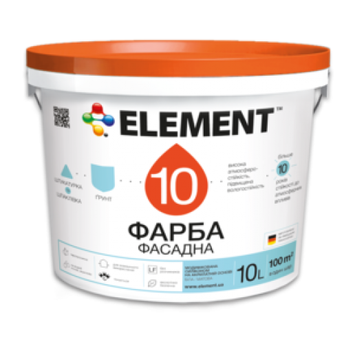 Element 10 - Силикон Краска фасадная 10 л